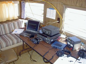 The computer-controlled equipment of the satellite station's operating position.